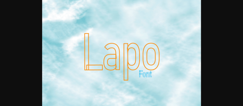 Lapo Font Poster 1