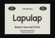 Lapulap Font Poster 1