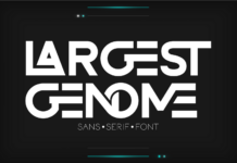 Largest Genome Font Poster 1
