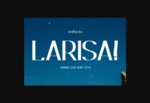 Larisa Font Poster 1