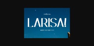 Larisa Font Poster 1