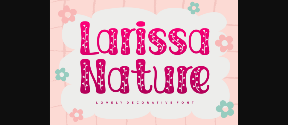 Larissa Nature Font Poster 3