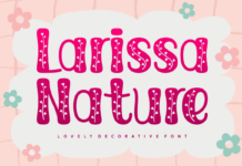 Larissa Nature Font Poster 1