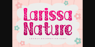 Larissa Nature Font Poster 1