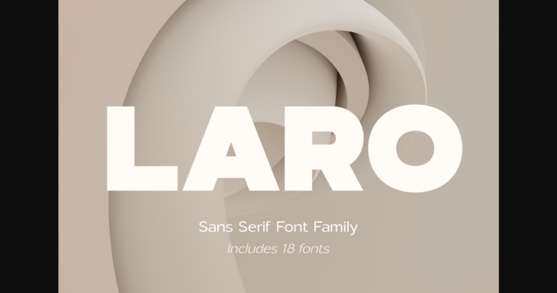 Laro Font Poster 3