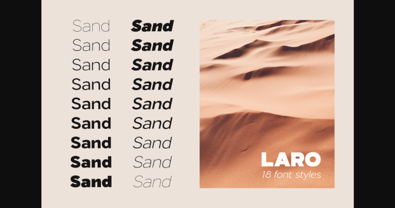 Laro Font Poster 5