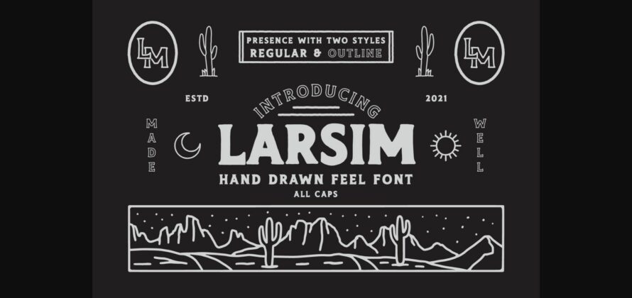 Larsim Font Poster 3