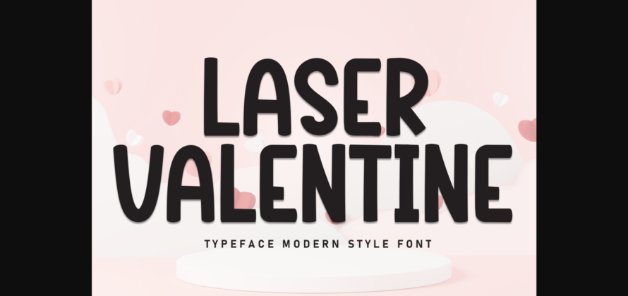 Laser Valentine Font Poster 1