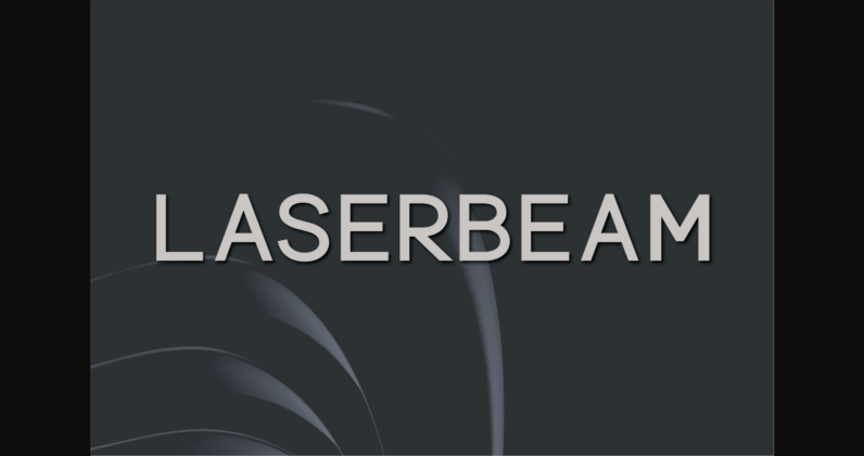 Laserbeam Font Poster 3