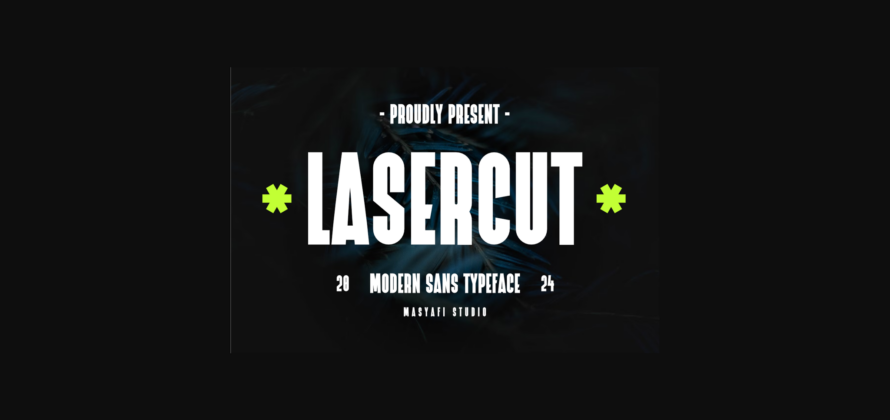Lasercut Font Poster 3
