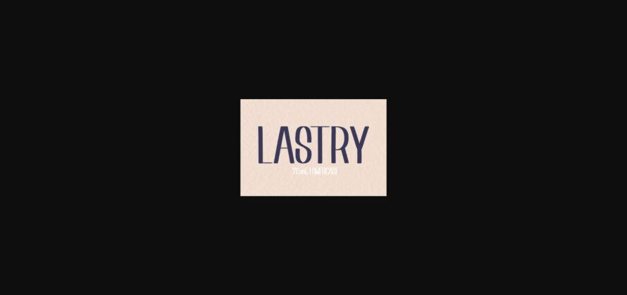 Lastry Font Poster 4