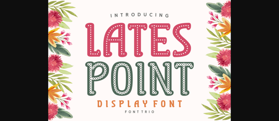 Lates Point Font Poster 3