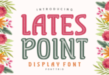 Lates Point Font Poster 1