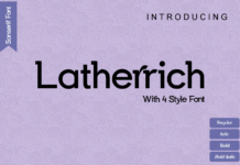 Latherrich Font Poster 1