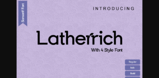Latherrich Font Poster 1