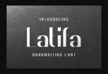 Latifa Font Poster 1