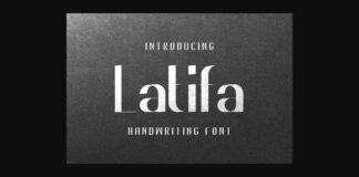 Latifa Font Poster 1