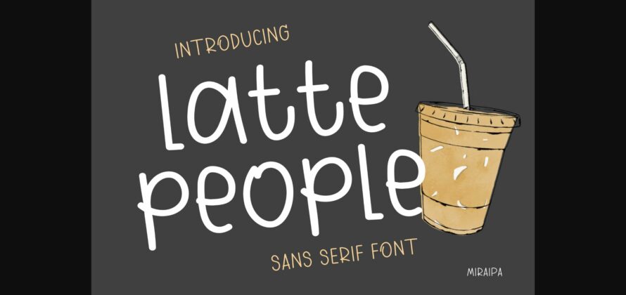 Latte People Font Poster 3