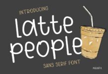 Latte People Font Poster 1