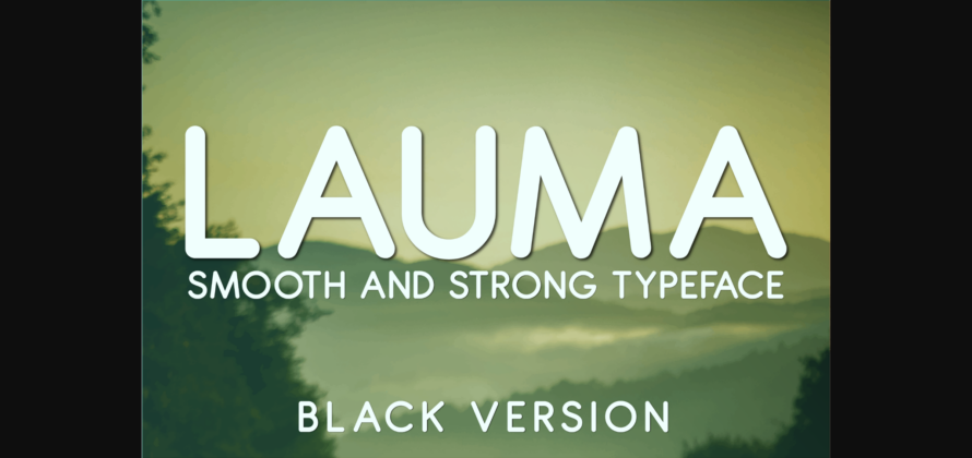 Lauma Black Font Poster 3
