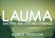 Lauma Black Font Poster 1