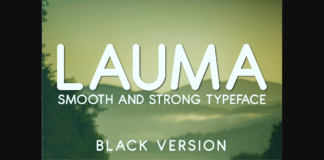 Lauma Black Font Poster 1