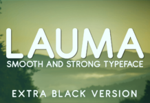 Lauma Extra Black Font Poster 1