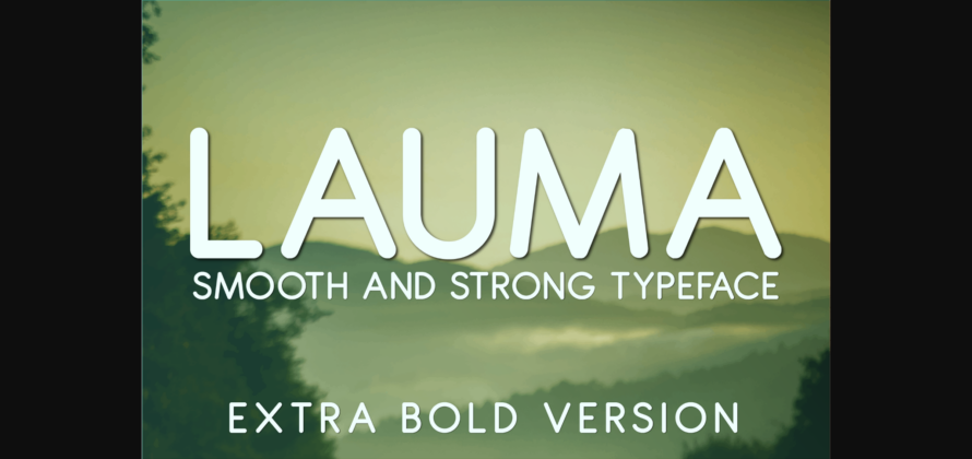Lauma Extra Bold Font Poster 3