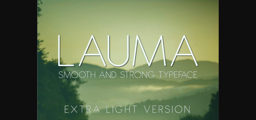 Lauma Extra Light Font Poster 3