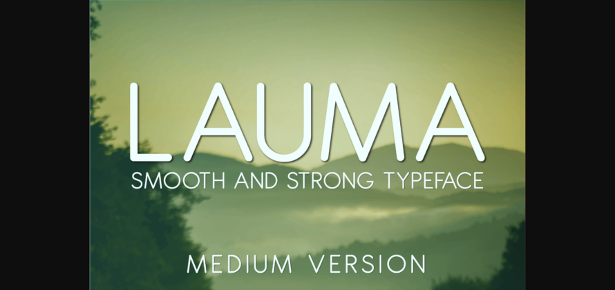 Lauma Medium Font Poster 3