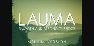 Lauma Medium Font Poster 1