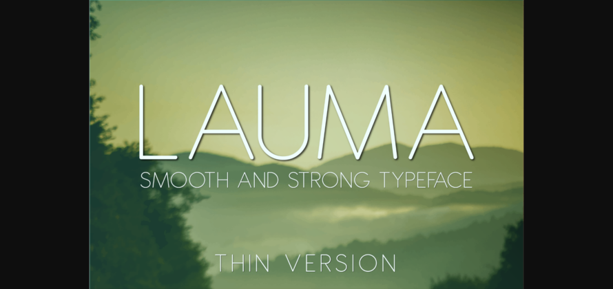Lauma Thin Font Poster 3