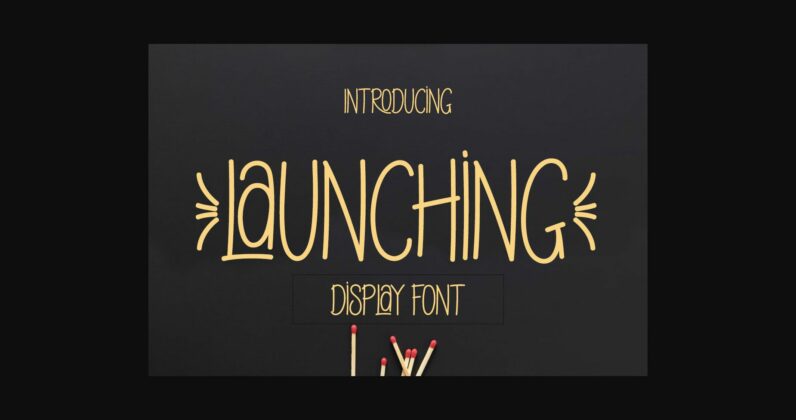 Launching Font Poster 3