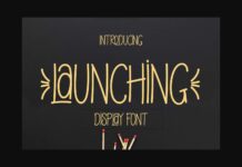 Launching Font Poster 1