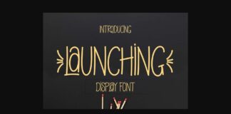Launching Font Poster 1
