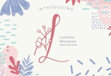 Laurence Monogram Font Poster 1