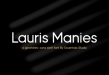 Lauris Manies Font Poster 1