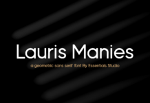 Lauris Manies Font Lauris Manies Font Poster 1