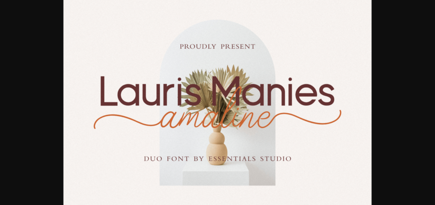 Lauris Manis Amaline Duo Font Poster 3
