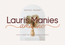 Lauris Manis Amaline Duo Font Poster 1