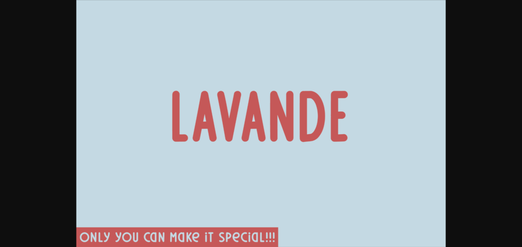 Lavande Font Poster 3