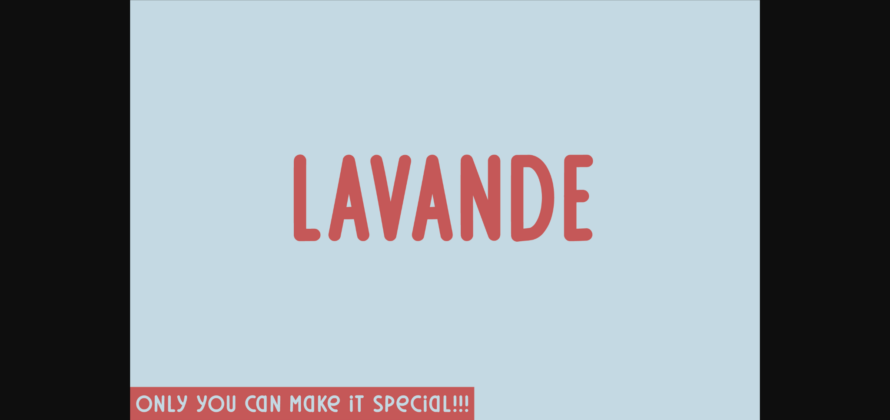 Lavande Font Poster 3