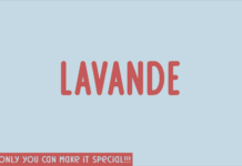 Lavande Font Poster 1