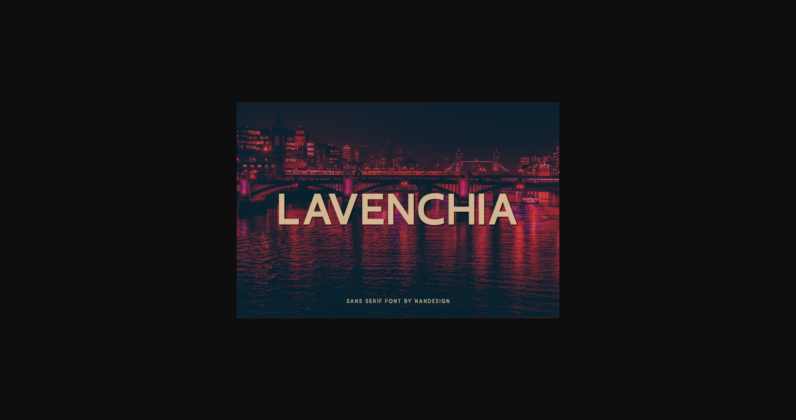 Lavenchia Font Poster 3