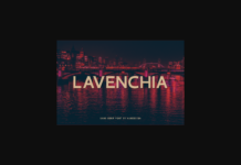 Lavenchia Font Lavenchia Font Poster 1