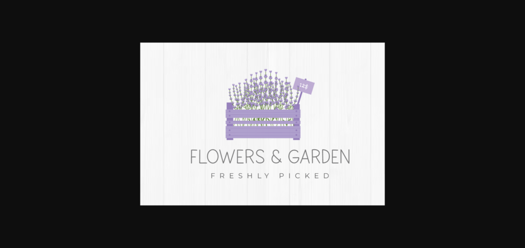Lavender Flowers Font Poster 5