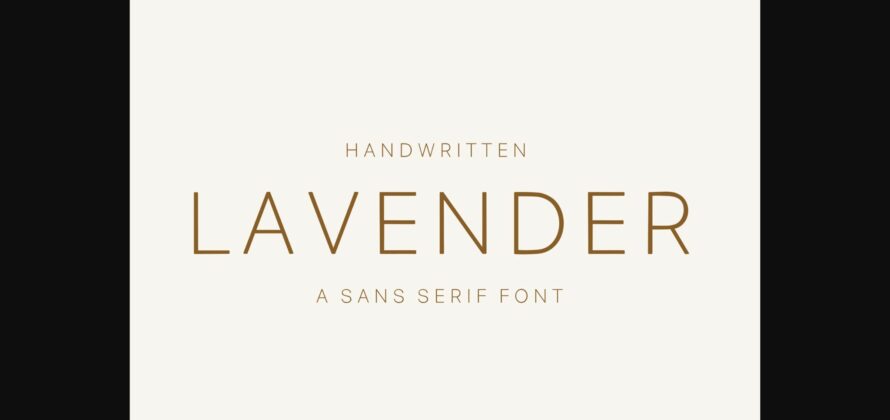 Lavender Font Poster 3