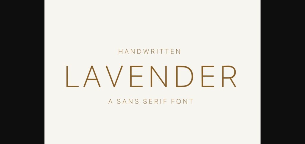 Lavender Font Poster 1