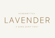 Lavender Font Poster 1