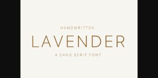 Lavender Font Poster 1